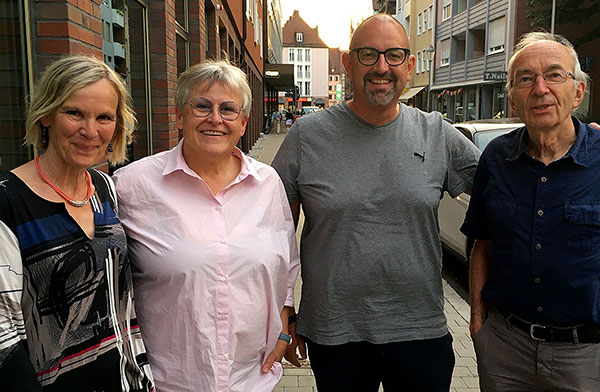 Erstes Kennenlernen der Reisegruppe in Nürnberg