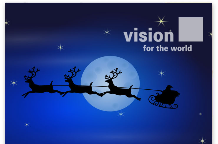 Weihnachtsgruß von Vision for the World e.V., Fürtrh