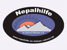 Logo der Nepalhilfe im kleinen Rahmen